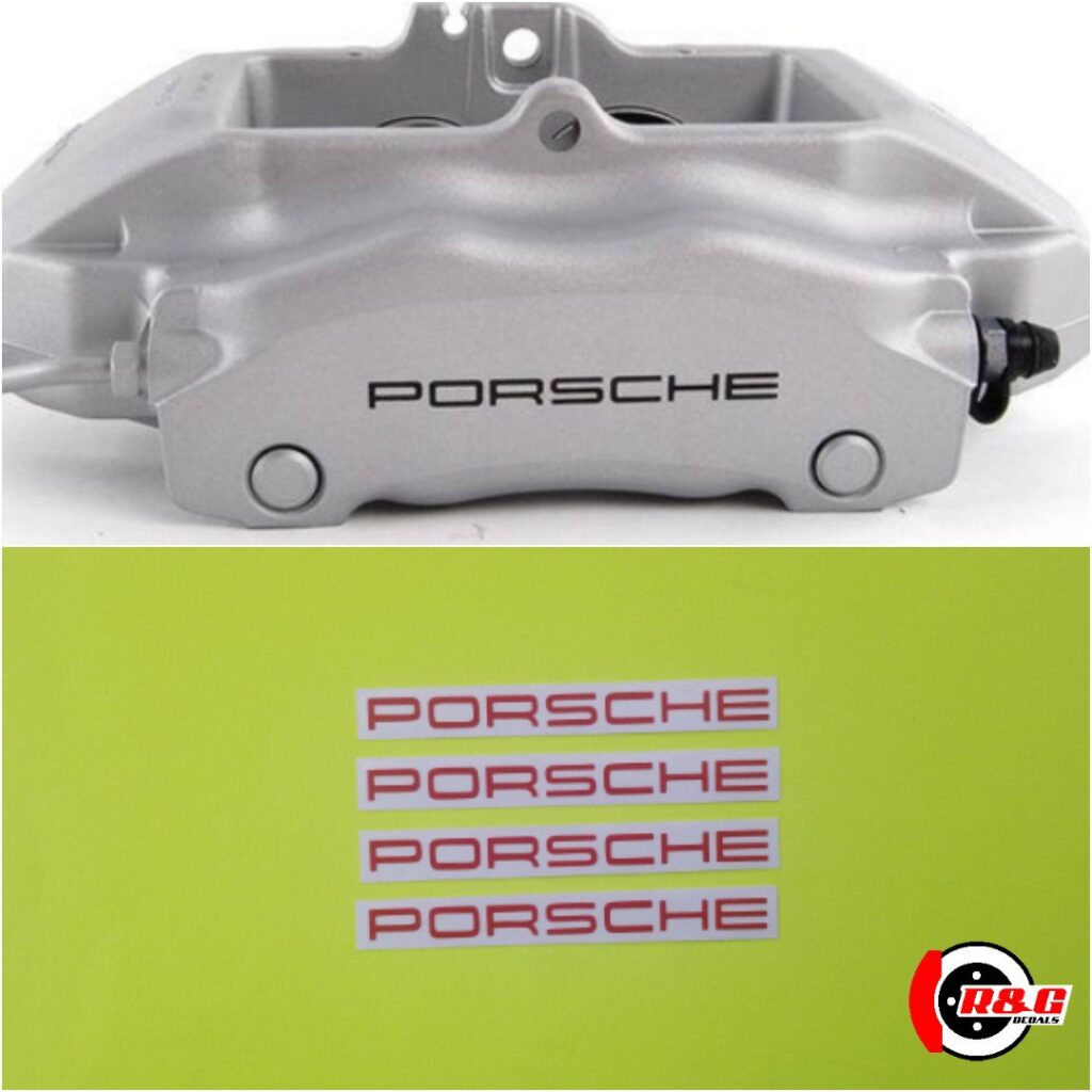 Porshe - R&G Brake Caliper Decals Specialist