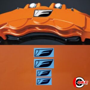 F Sport Logo Brake Caliper Decal Sticker Set of 4 Decals (Black)