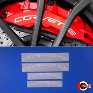Corvette ZR1 Brake Caliper Sticker Set of 4 Decals (White)