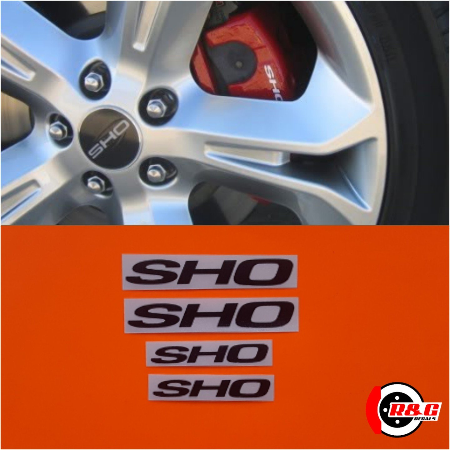 Ford Taurus SHO Brake Caliper Decals Stickers set of 4 (Black)